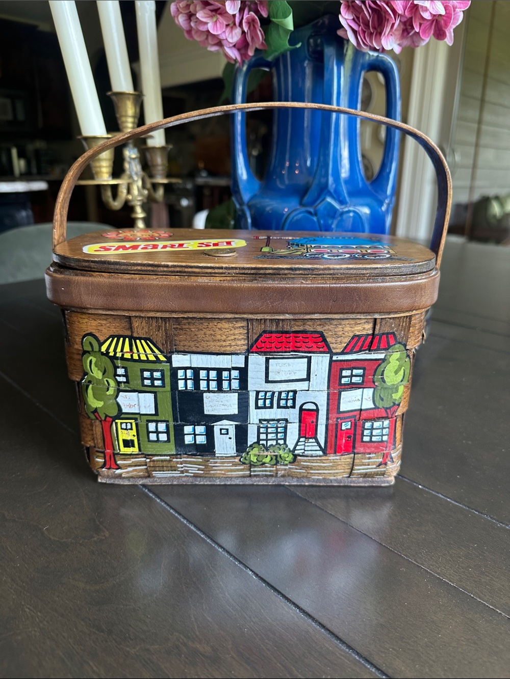 Vtg 1967 Caro Nan Smart Set Main St basket purse.